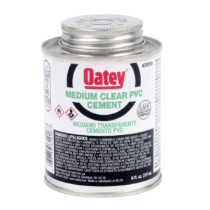 Oatey Clear Cement For PVC 8 oz.